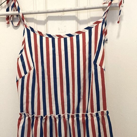 Mia Little Bella NWT Sun Dress with Tie Straps in Red, White & Blue Stripe. Sz S - Picture 2 of 9